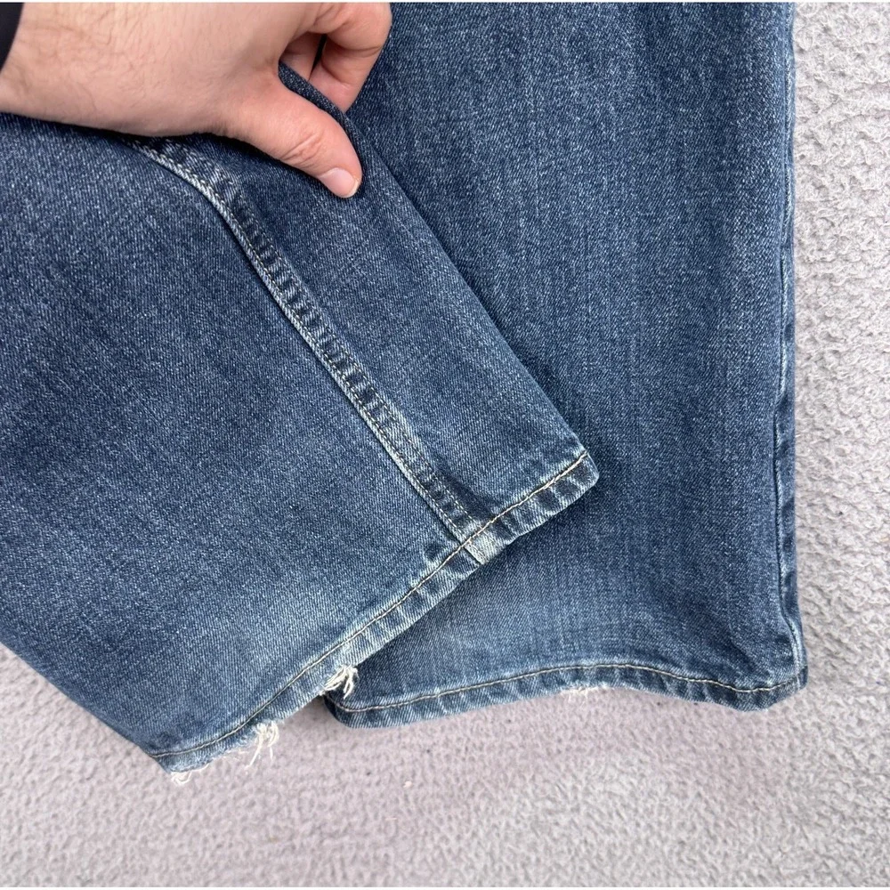 Levis‎ Jeans Mens 36x34 Blue 527 Low Boot Cut Distressed Preppy Classic Y2K